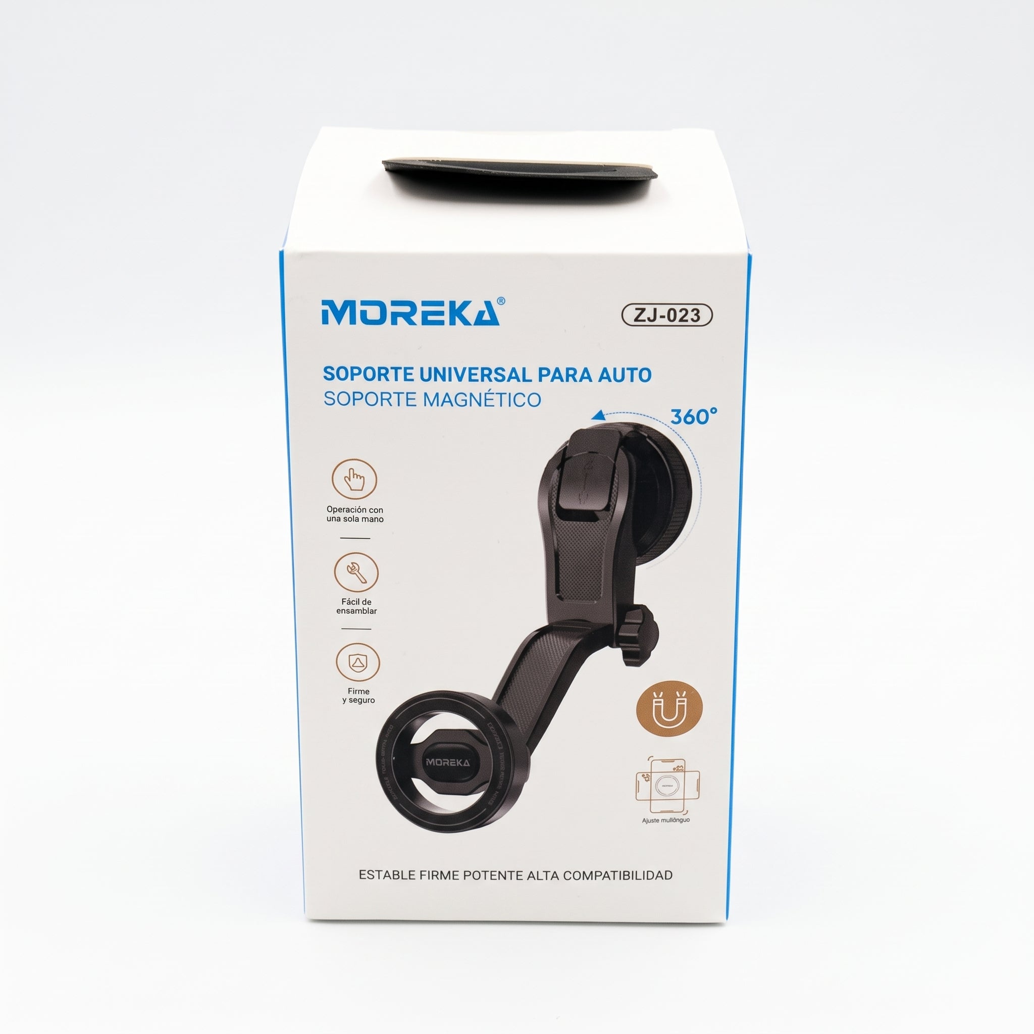 Soporte Magnético para Auto Moreka ZJ-023 con Brazo Articulado y Giro 360° - Imagen 9