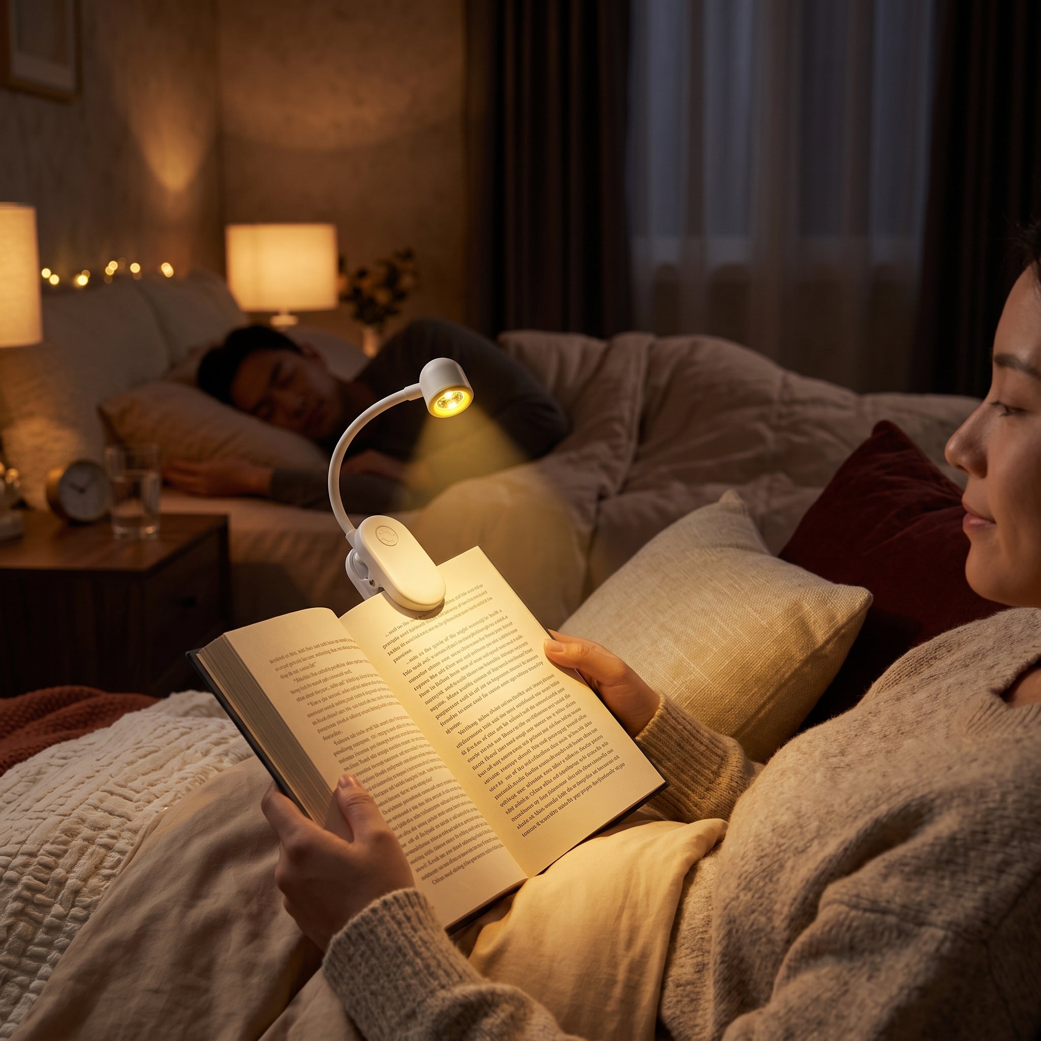 Mini Lámpara de Lectura Moreka D053 con Clip, 3 Tonos de Luz y Batería Recargable - Imagen 2