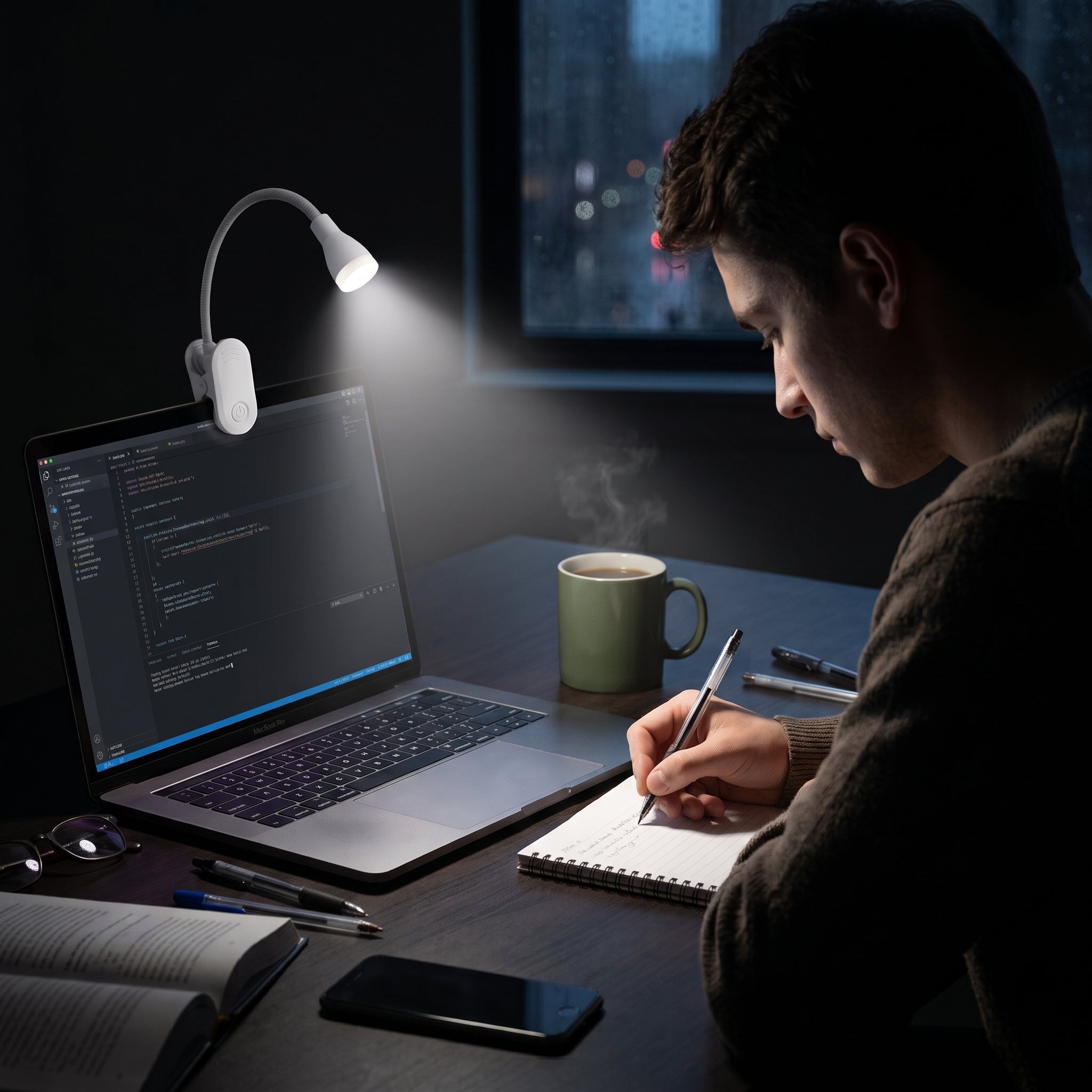 Mini Lámpara de Lectura Moreka D053 con Clip, 3 Tonos de Luz y Batería Recargable - Imagen 3