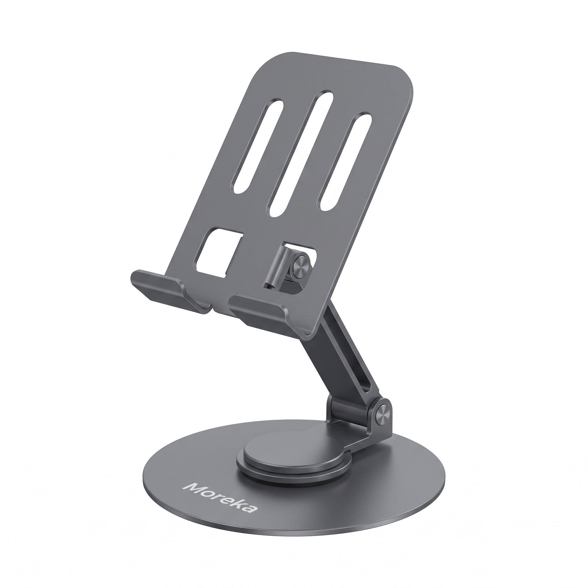 Soporte Metálico Plegable Moreka ZJ-025 con Rotación de 360° para Celular