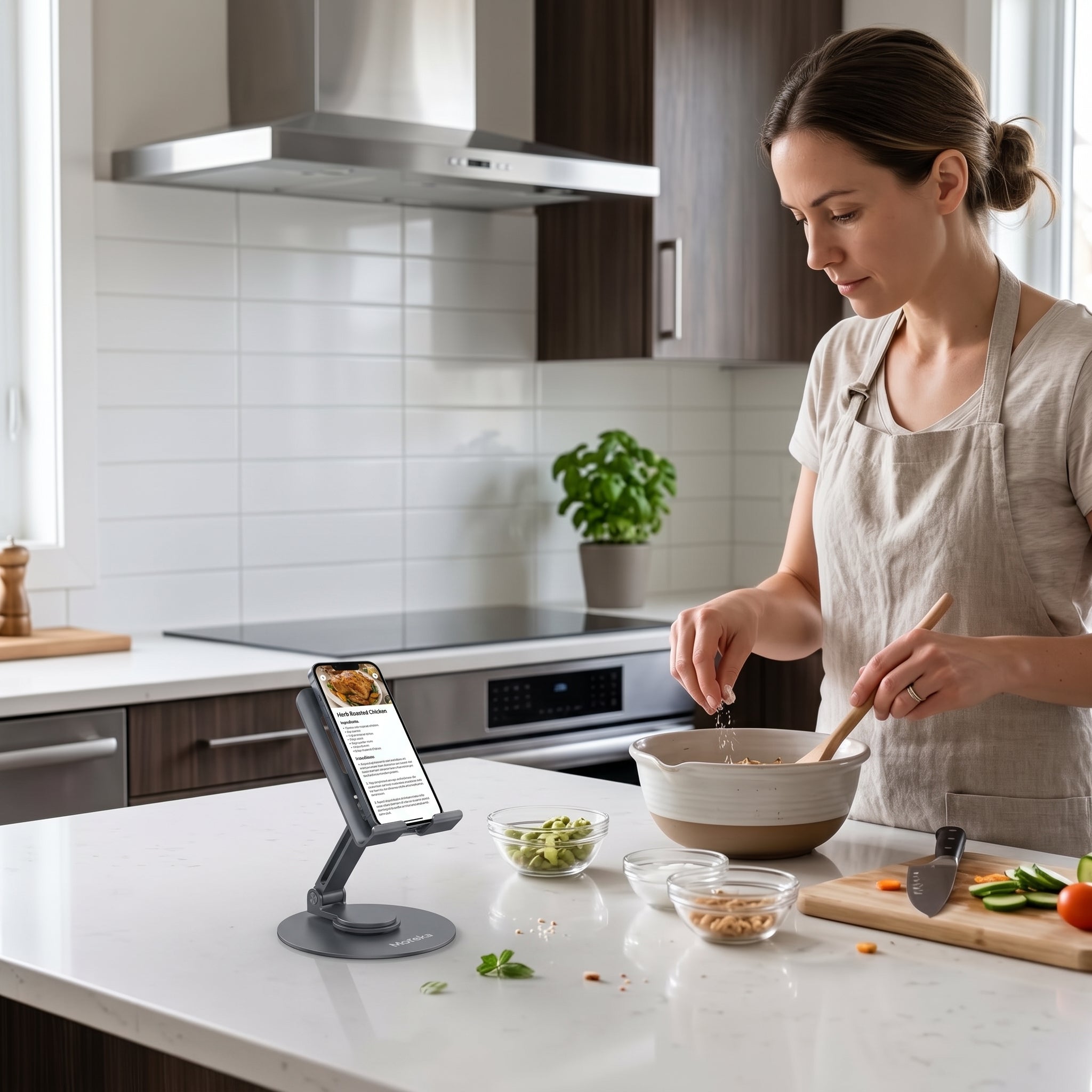 Soporte Metálico Plegable Moreka ZJ-025 con Rotación de 360° para Celular - Imagen 5