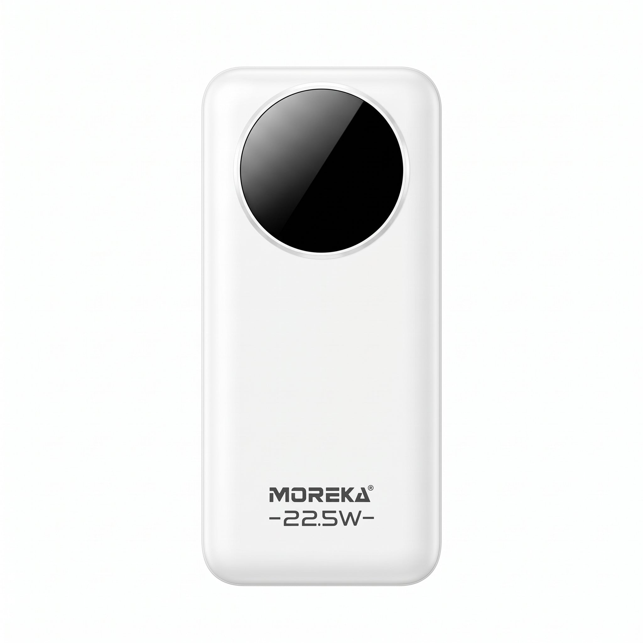 Batería Externa Moreka K116 10000mAh con 22.5W, Cables Integrados y Pantalla Digital