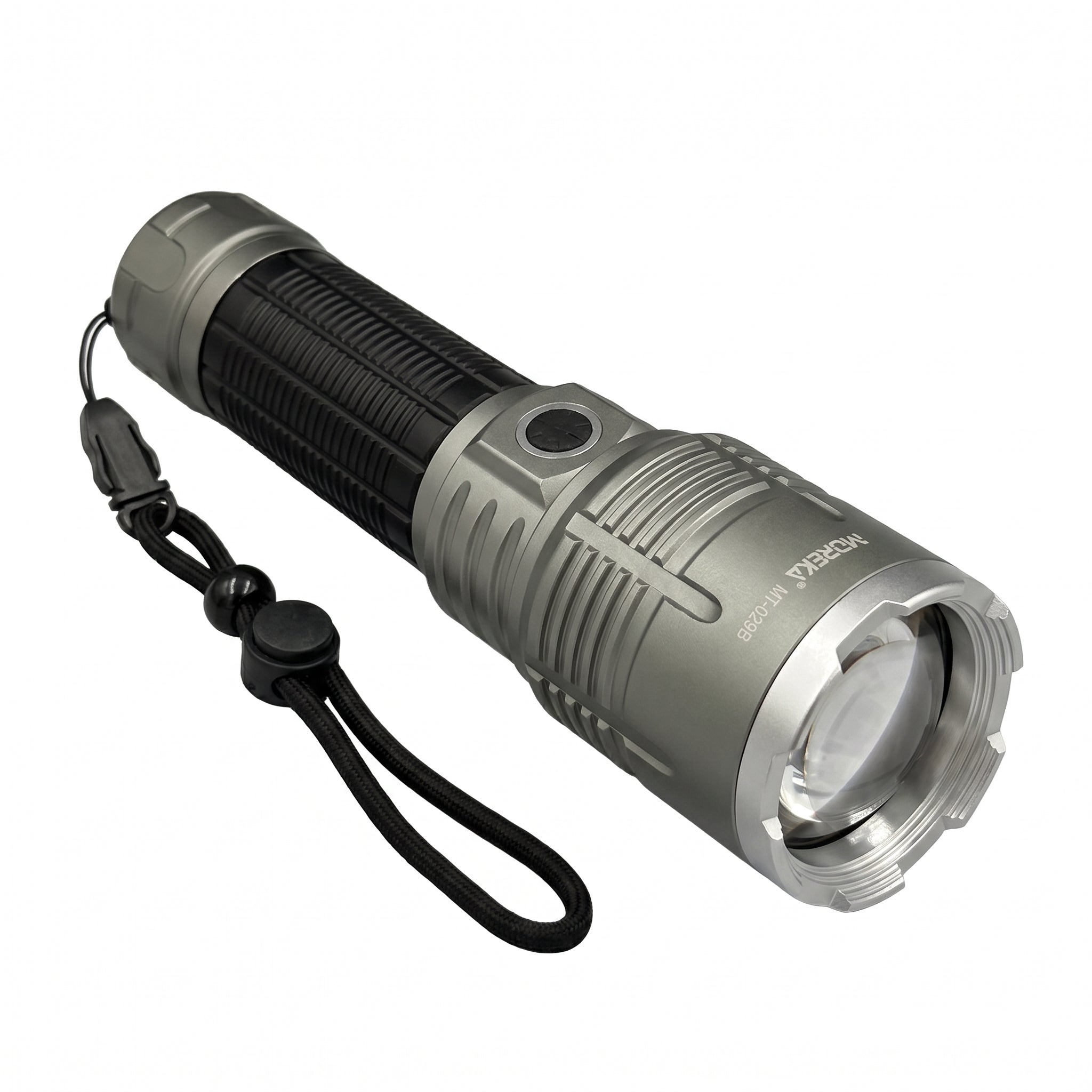 Linterna Recargable Moreka MT-029B 20W con Alcance de 2000 Metros y Zoom Telescópico