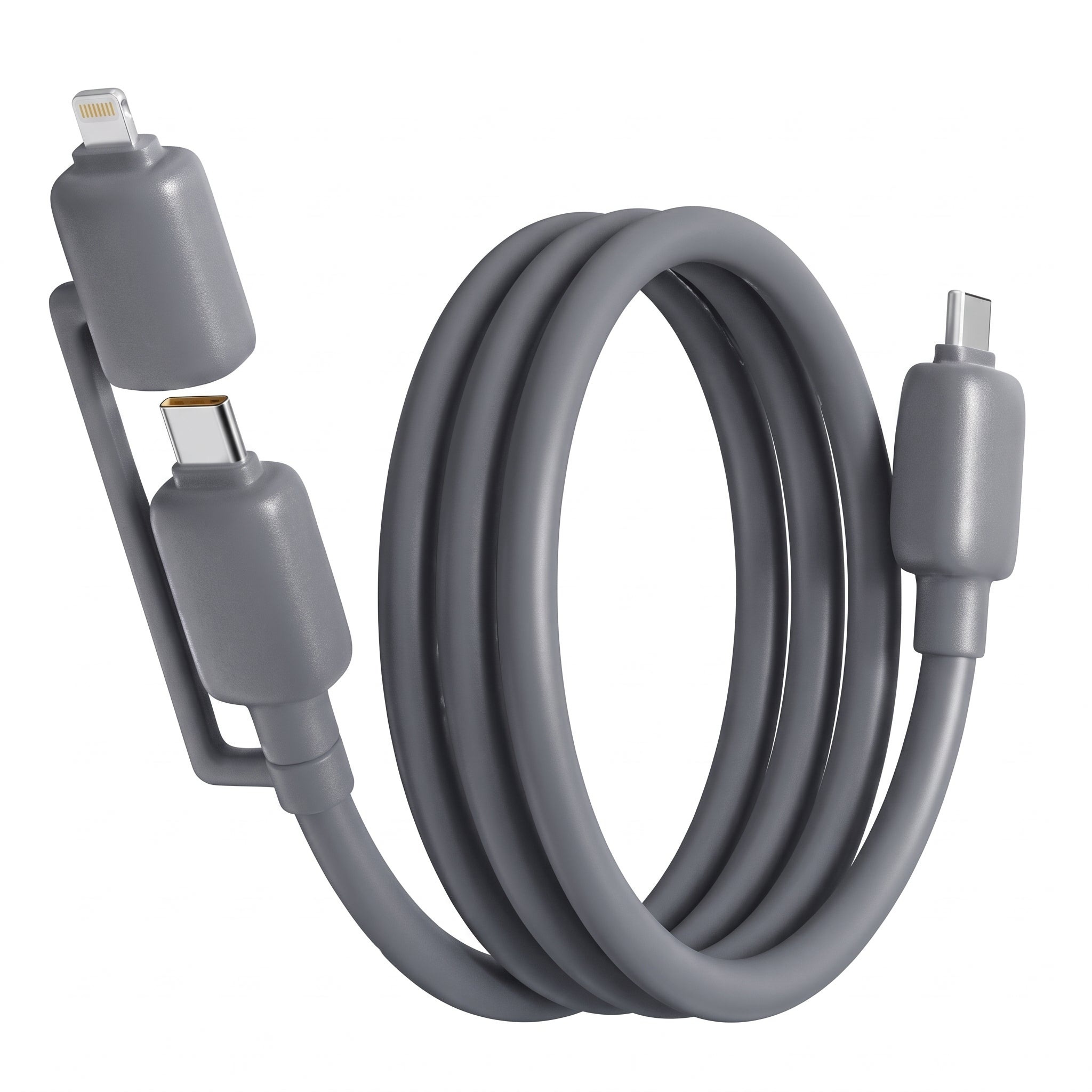 Cable de Datos y Carga Rápida 2 en 1 Moreka CB-060 de 100W y 1.5 Metros - Imagen 2