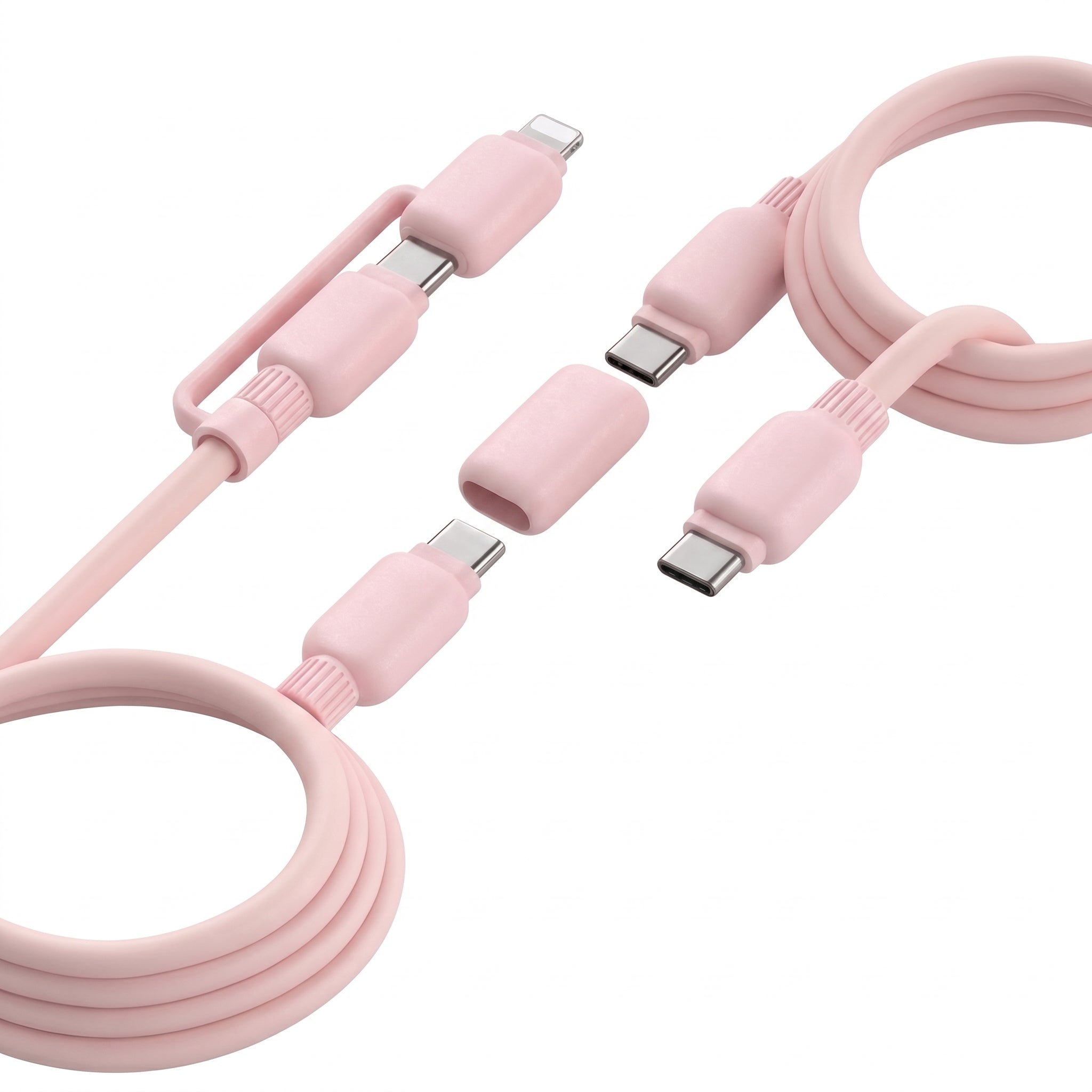 Cable de Carga y Datos 2 en 1 Moreka CB-061 de 100W con Cabezal Desmontable - Imagen 11