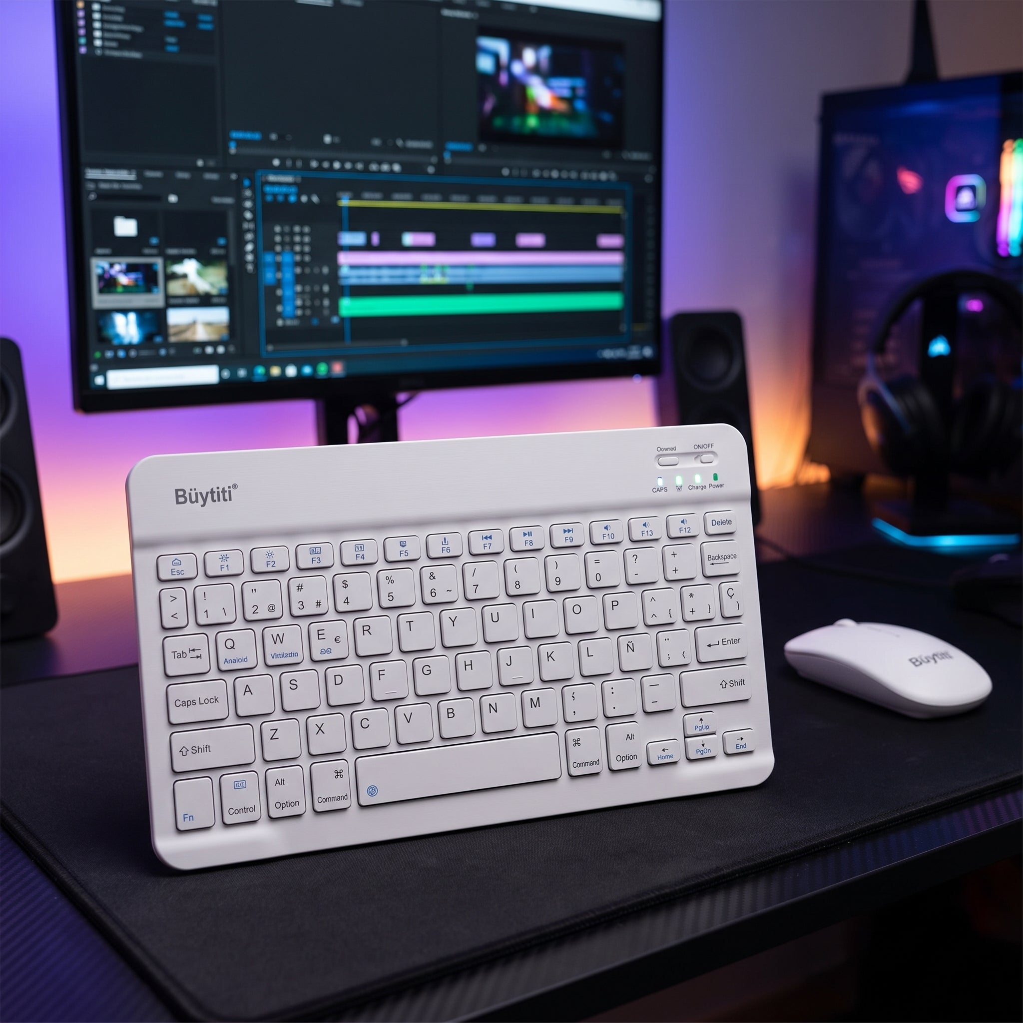 Kit de Teclado y Ratón Inalámbricos Büytiti DNSD-9311 Bluetooth Ultradelgado - Imagen 6
