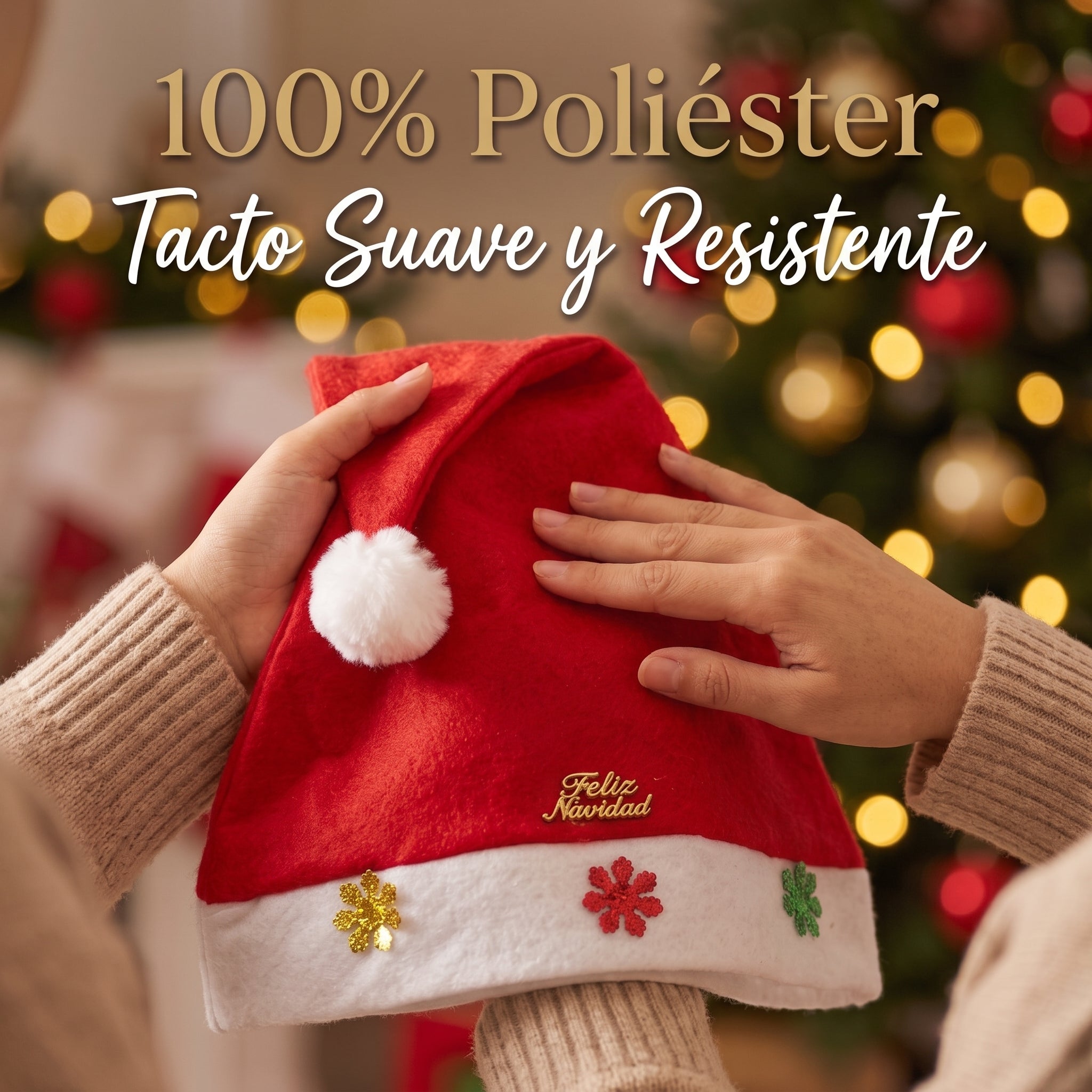 Gorro Navideño Büytiti ZSD-165 de Poliéster Talla Mediana - Imagen 6