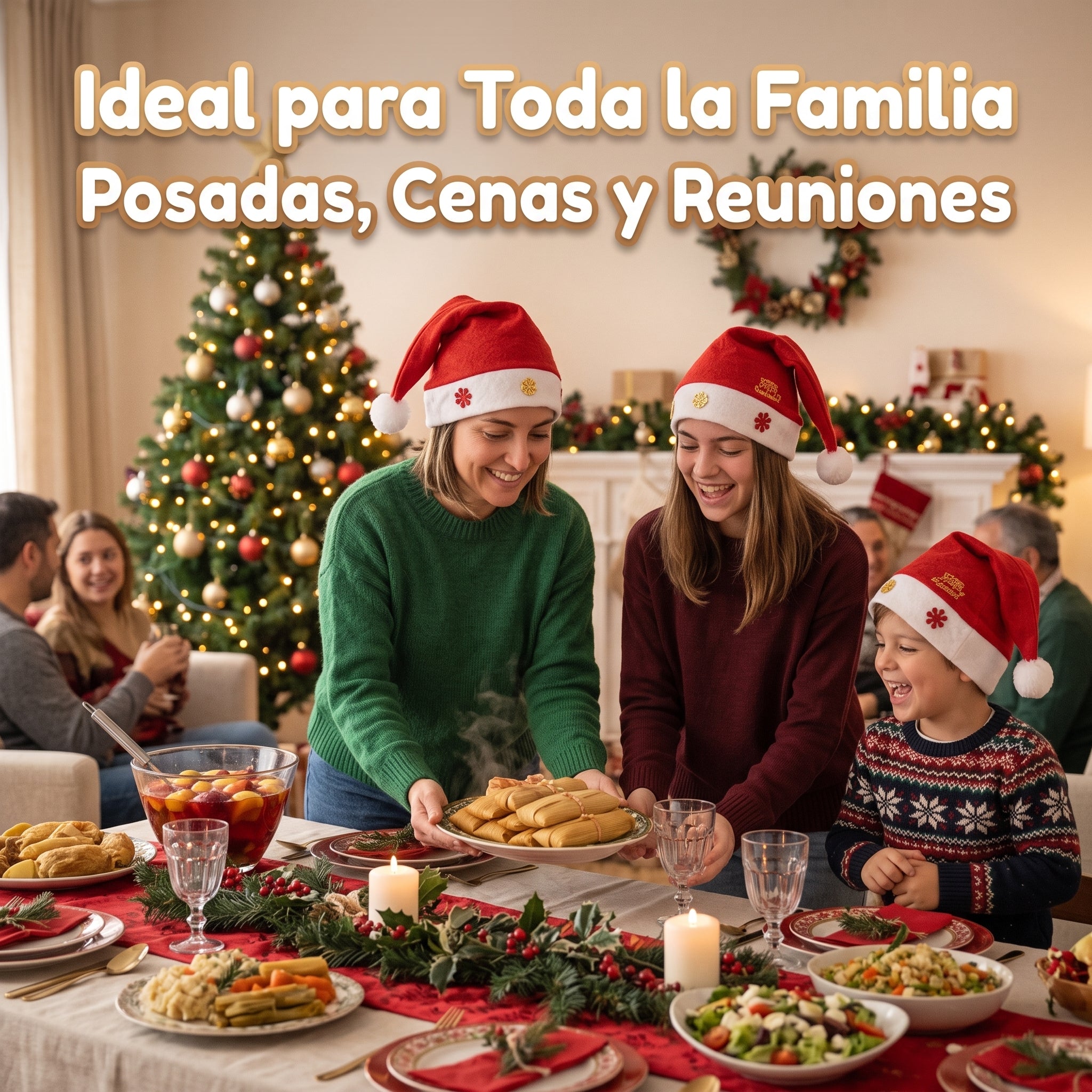 Gorro Navideño Büytiti ZSD-165 de Poliéster Talla Mediana - Imagen 7