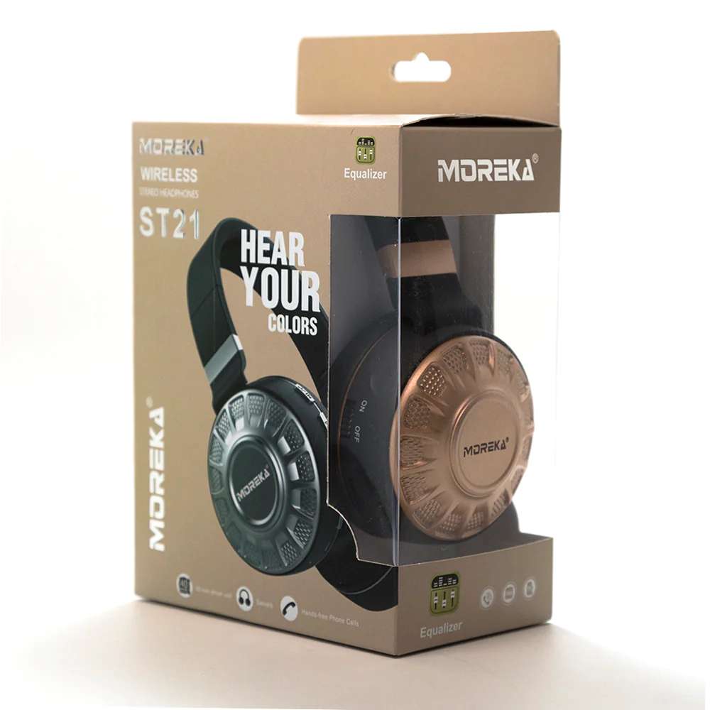 Audífonos Diadema Bluetooth Moreka St21 sonido Envolvente - Imagen 2