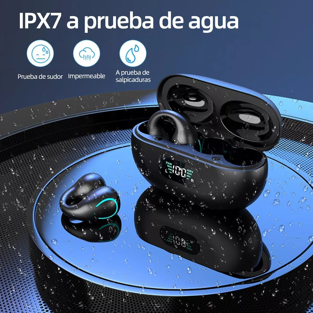 Audífonos Conducción Ósea Con Clip Gamer YYK-Q80 — Bluetooth 5.3 TWS - Imagen 3