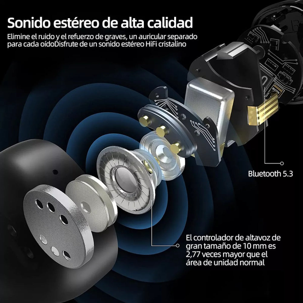 Audífonos Conducción Ósea Con Clip Gamer YYK-Q80 — Bluetooth 5.3 TWS - Imagen 5