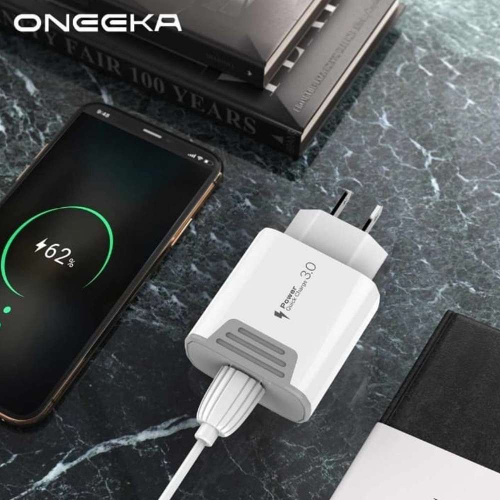 Cargador Oneeka N-D07 QC 3.0A cable tipo V8 - Imagen 3