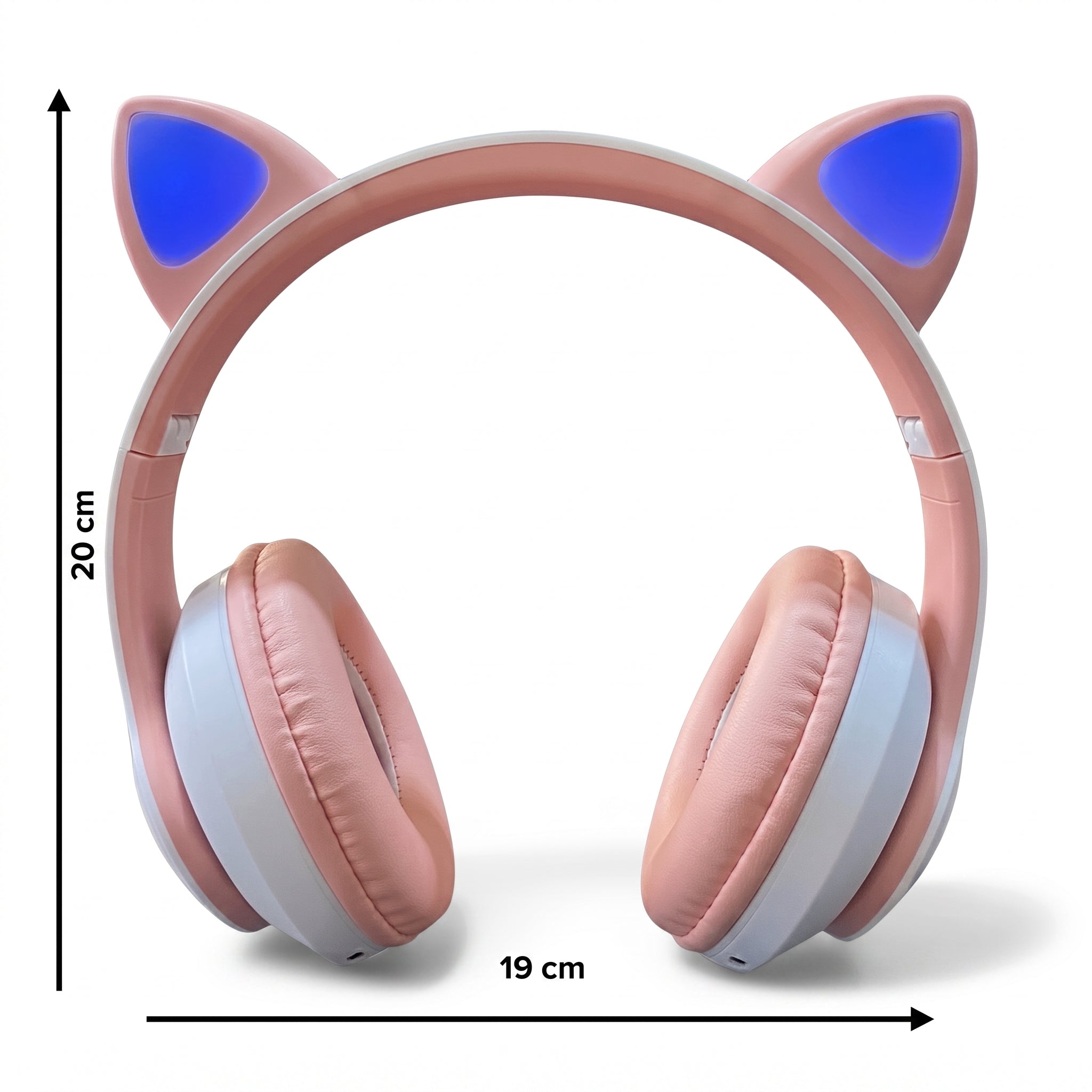 Audífonos Inalámbricos YISEN JST-28 con Diadema de Orejas de Gatito y Luces LED Multicolor - Imagen 11