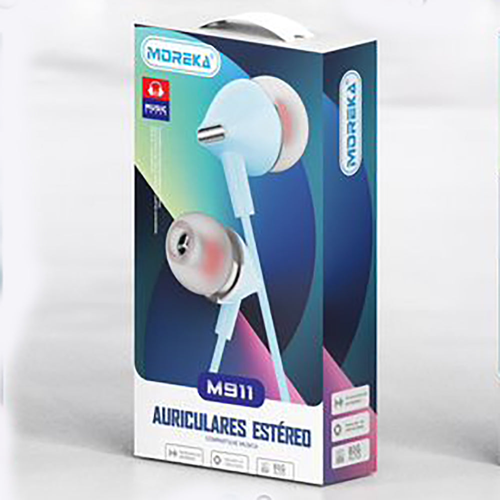 Audifonos Moreka M-911, Alámbricos, Manos Libres, 3.5mm — Bluetooth 5.3 TWS - Imagen 6