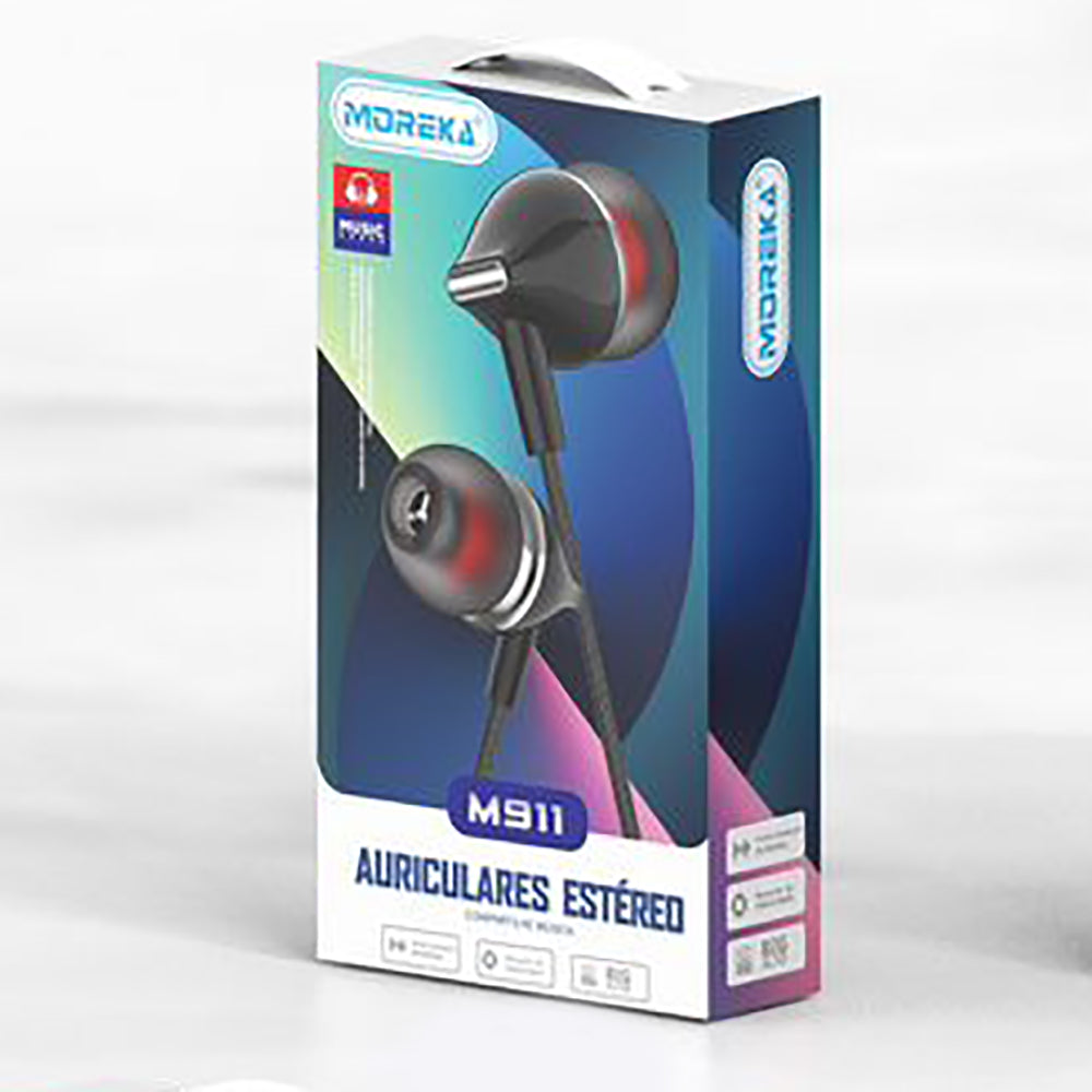 Audifonos Moreka M-911, Alámbricos, Manos Libres, 3.5mm — Bluetooth 5.3 TWS - Imagen 9