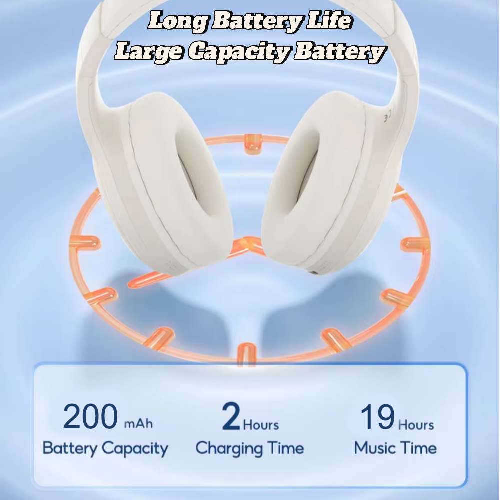Audífonos Bluetooth V5.4 Moreka BL017 200mAh 40mm Cancelación de Ruido - Imagen 4