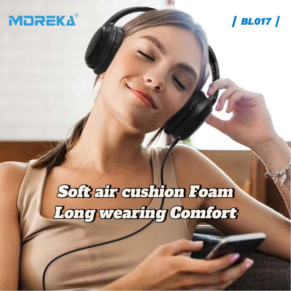Audífonos Bluetooth V5.4 Moreka BL017 200mAh 40mm Cancelación de Ruido - Imagen 8