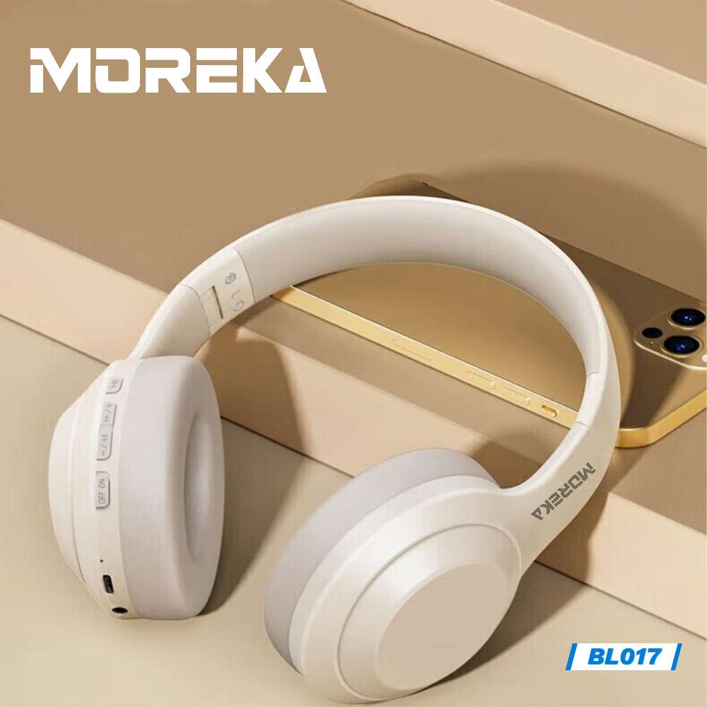 Audífonos Bluetooth V5.4 Moreka BL017 200mAh 40mm Cancelación de Ruido - Imagen 9