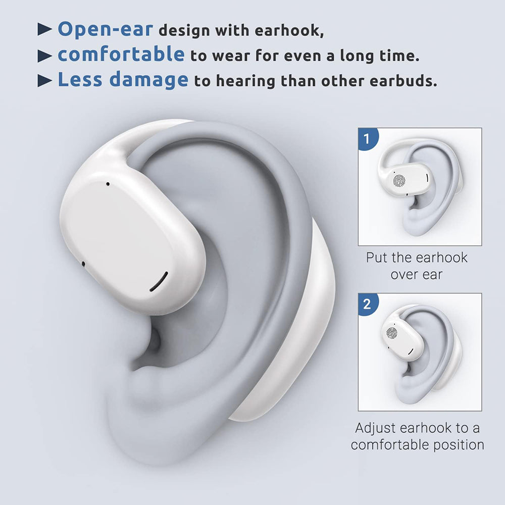 Audífonos Inalámbricos Deportivos de Conducción Ósea Moreka E 307 — Bluetooth 5.3 TWS - Imagen 3