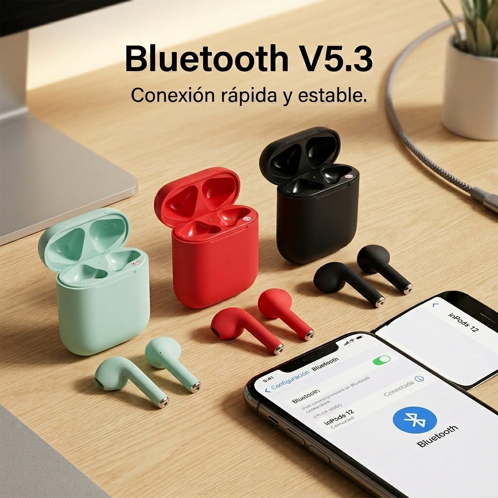 Audífonos Bluetooth inPods 12 i12 TWS - Imagen 4
