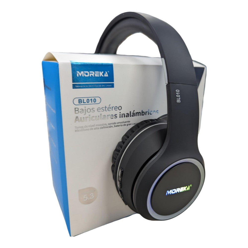 Audífonos Bluetooth V5.3 Moreka BL010 200mAh 40mm - Imagen 8