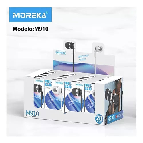 Audifonos Moreka M-910, Alámbricos, Manos Libres, 3.5mm — Bluetooth 5.3 TWS - Imagen 5