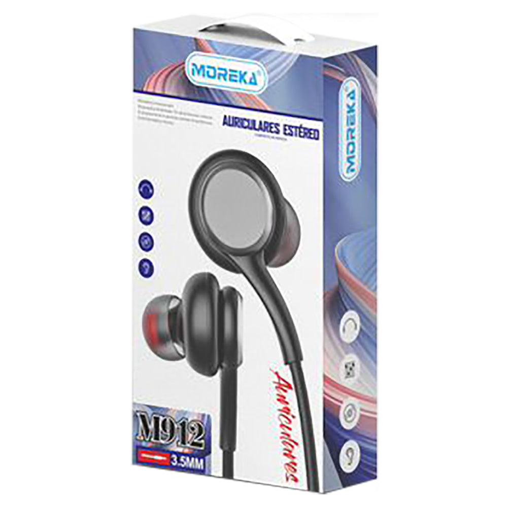 Audifonos Moreka M-912, Alámbricos, Manos Libres, 3.5mm — Bluetooth 5.3 TWS - Imagen 1