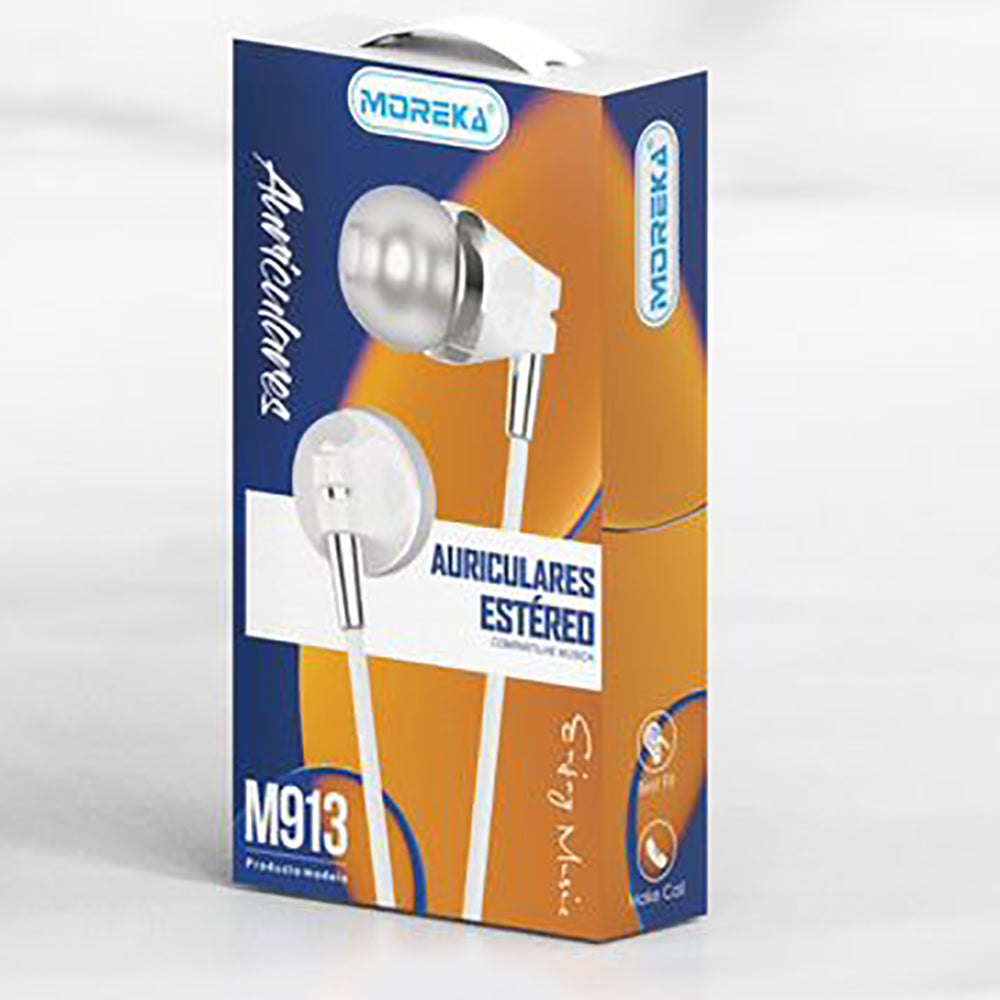 Audifonos Moreka M-913, Alámbricos, Manos Libres, 3.5mm — Bluetooth 5.3 TWS - Imagen 3