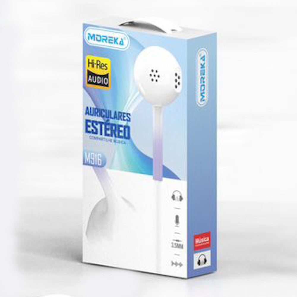 Audifonos Moreka M-916, Alámbricos, Manos Libres, 3.5mm — Bluetooth 5.3 TWS - Imagen 5