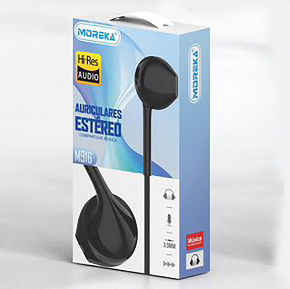 Audifonos Moreka M-916, Alámbricos, Manos Libres, 3.5mm — Bluetooth 5.3 TWS - Imagen 6