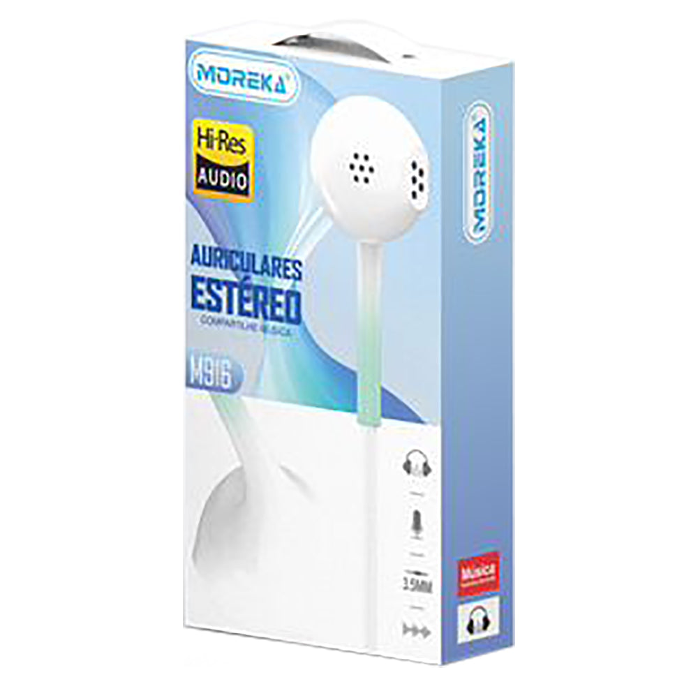 Audifonos Moreka M-916, Alámbricos, Manos Libres, 3.5mm — Bluetooth 5.3 TWS - Imagen 8