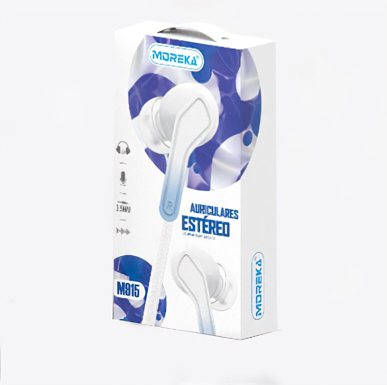 Audifonos Moreka M-915, Alámbricos, Manos Libres, 3.5mm — Bluetooth 5.3 TWS - Imagen 1