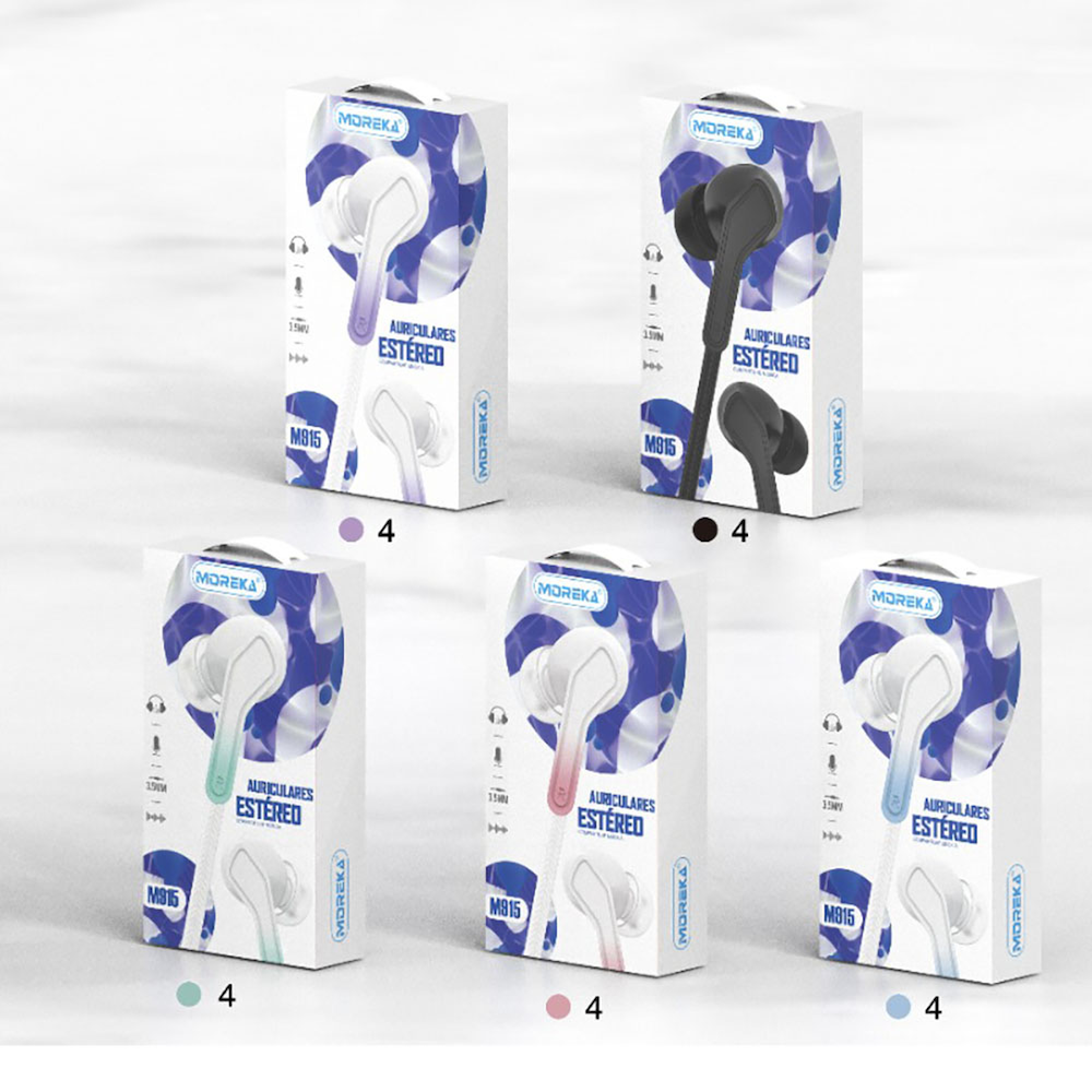 Audifonos Moreka M-915, Alámbricos, Manos Libres, 3.5mm — Bluetooth 5.3 TWS - Imagen 3