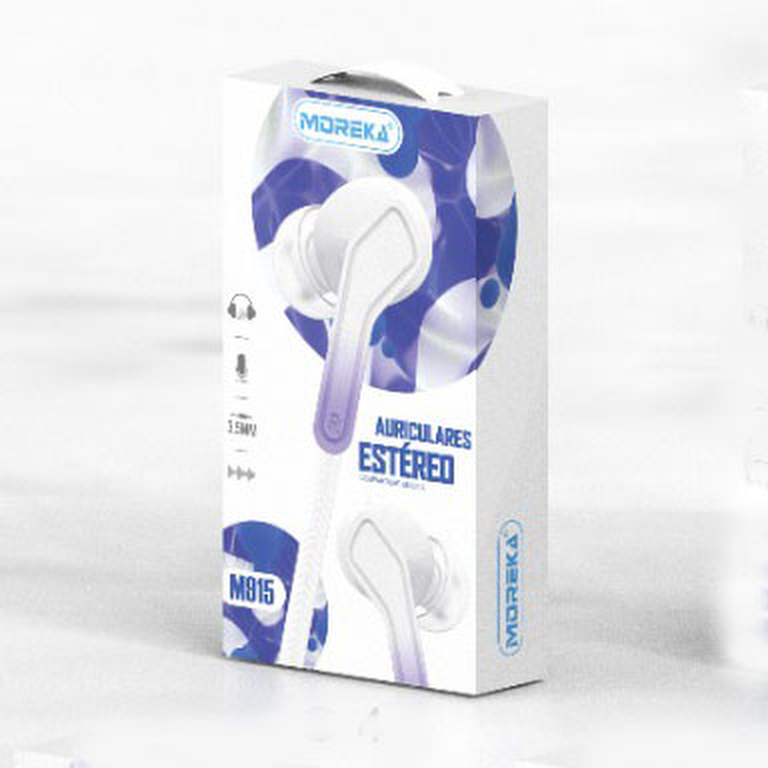 Audifonos Moreka M-915, Alámbricos, Manos Libres, 3.5mm — Bluetooth 5.3 TWS - Imagen 4