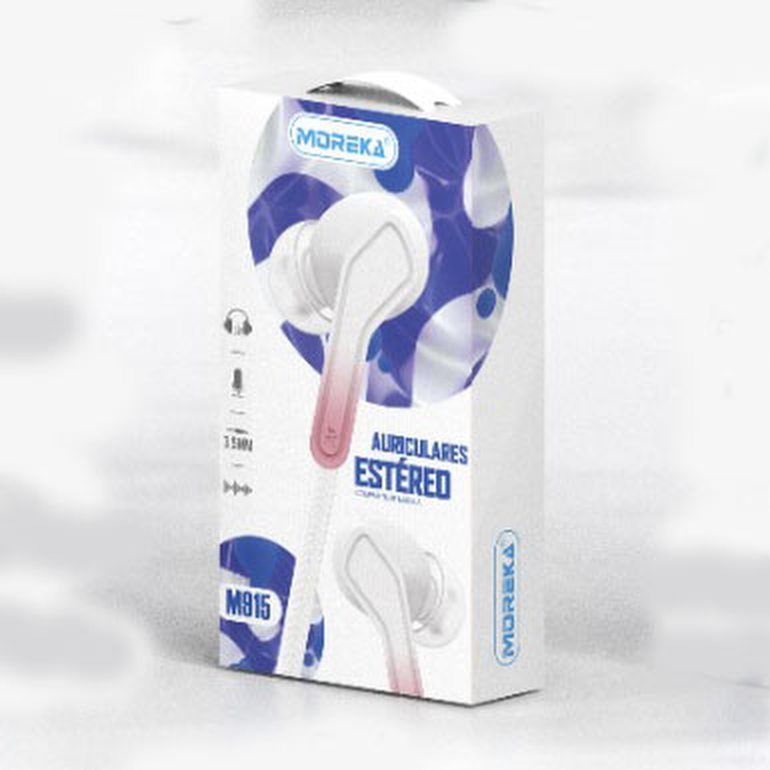 Audifonos Moreka M-915, Alámbricos, Manos Libres, 3.5mm — Bluetooth 5.3 TWS - Imagen 6