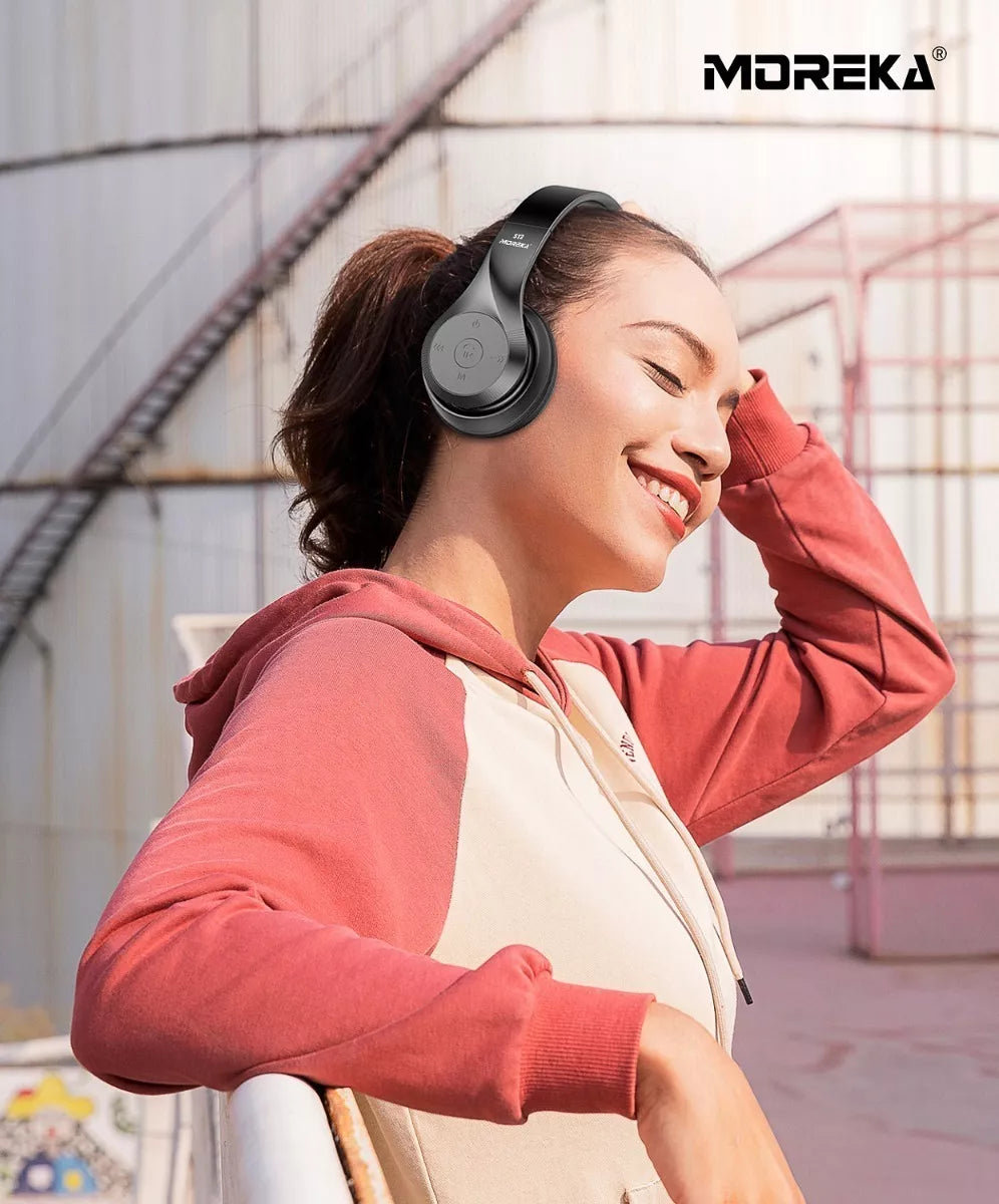 Audífonos Diadema Bluetooth Moreka ST2 Inalámbrico Plegable - Imagen 10