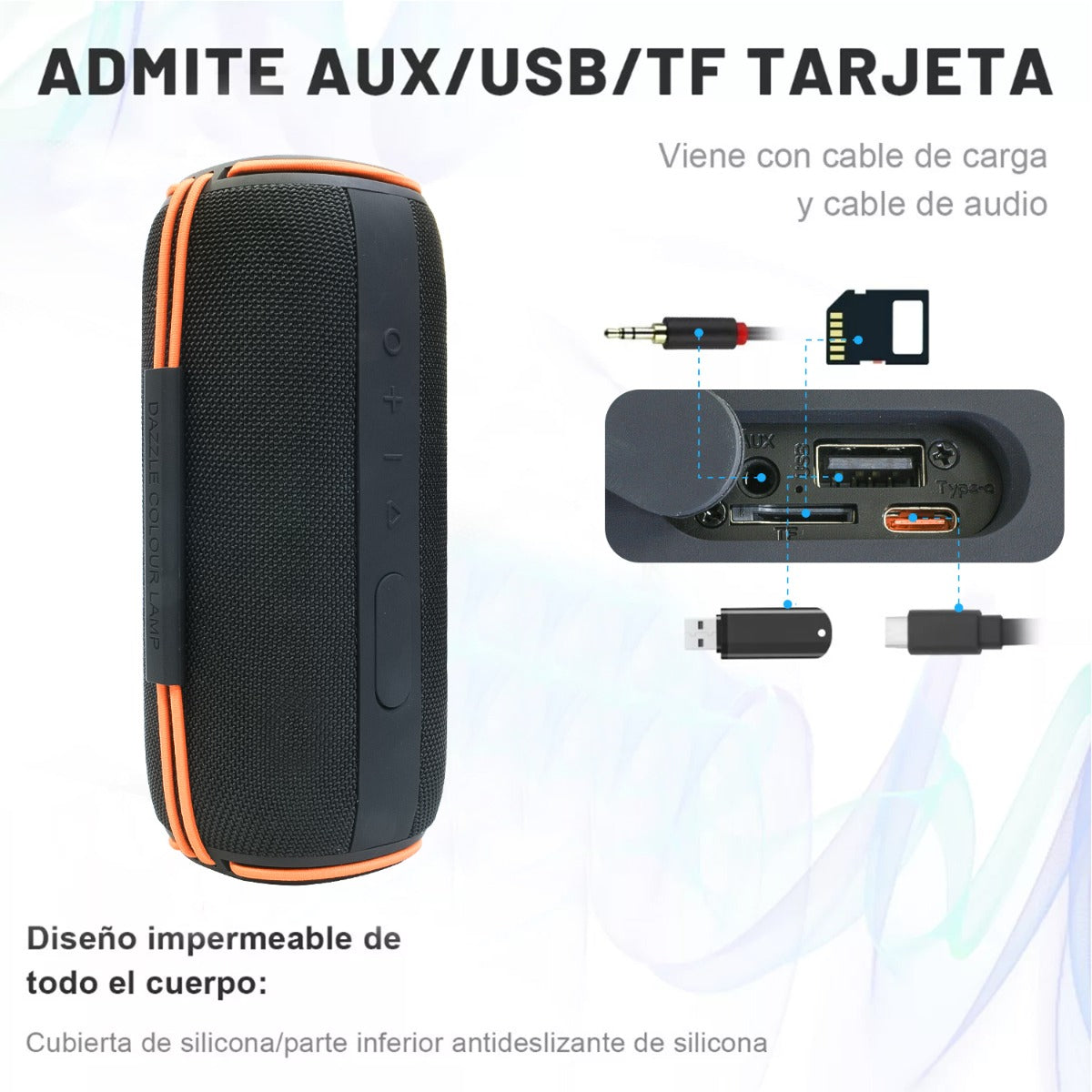 Bocina Bluetooth Moreka 368 20W IPX6, Radio FM, USB, Micro SD - Imagen 8