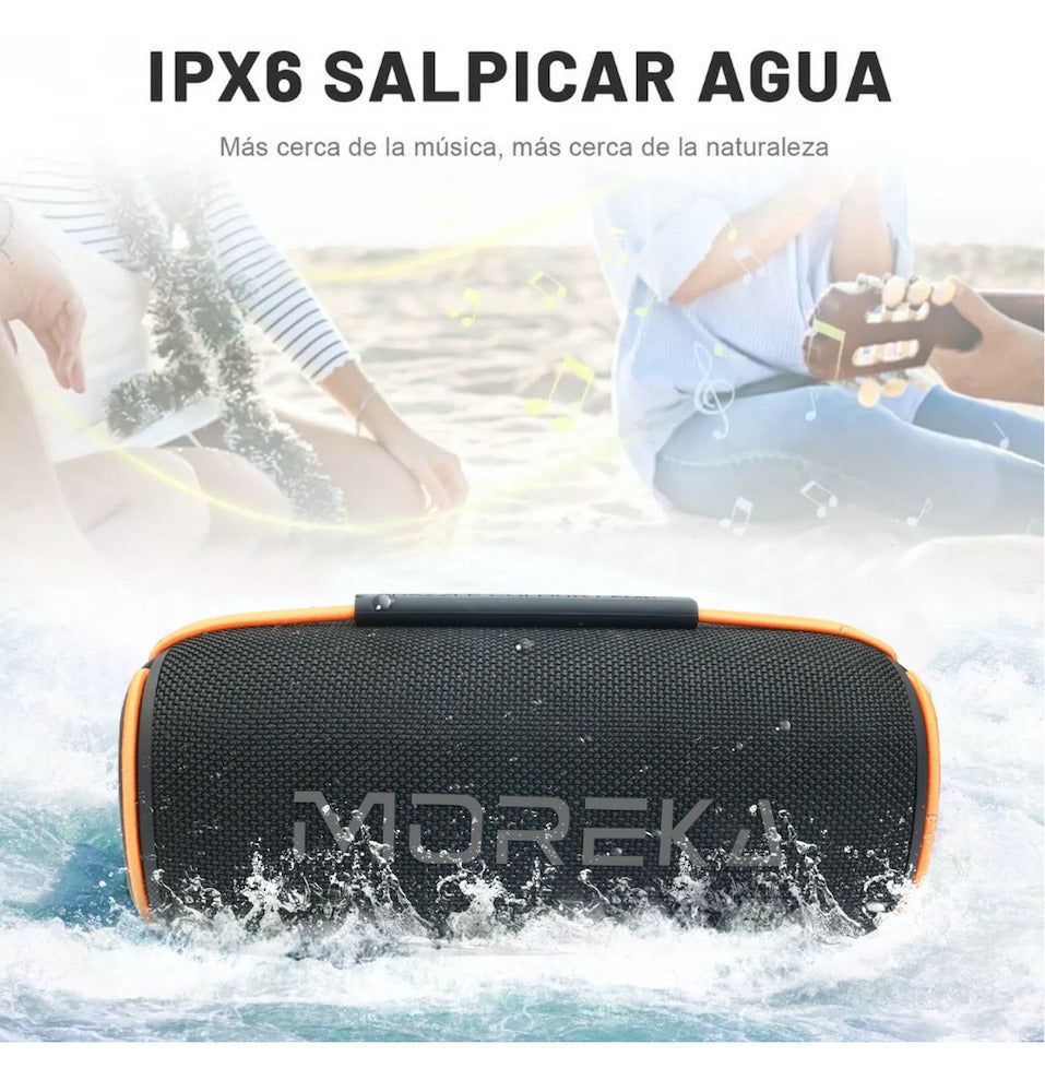 Bocina Bluetooth Moreka 368 20W IPX6, Radio FM, USB, Micro SD - Imagen 9