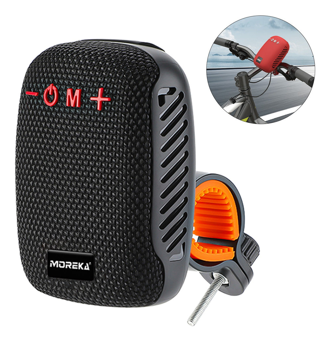 Bocina Moto Bluetooth MOREKA-405 TF Card Radio FM Resistente al agua 8w - Imagen 1