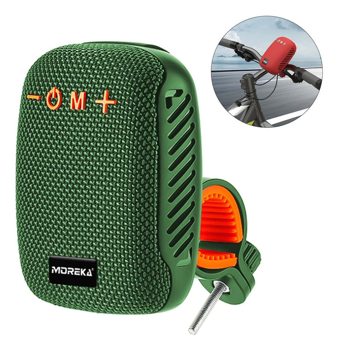 Bocina Moto Bluetooth MOREKA-405 TF Card Radio FM Resistente al agua 8w - Imagen 8
