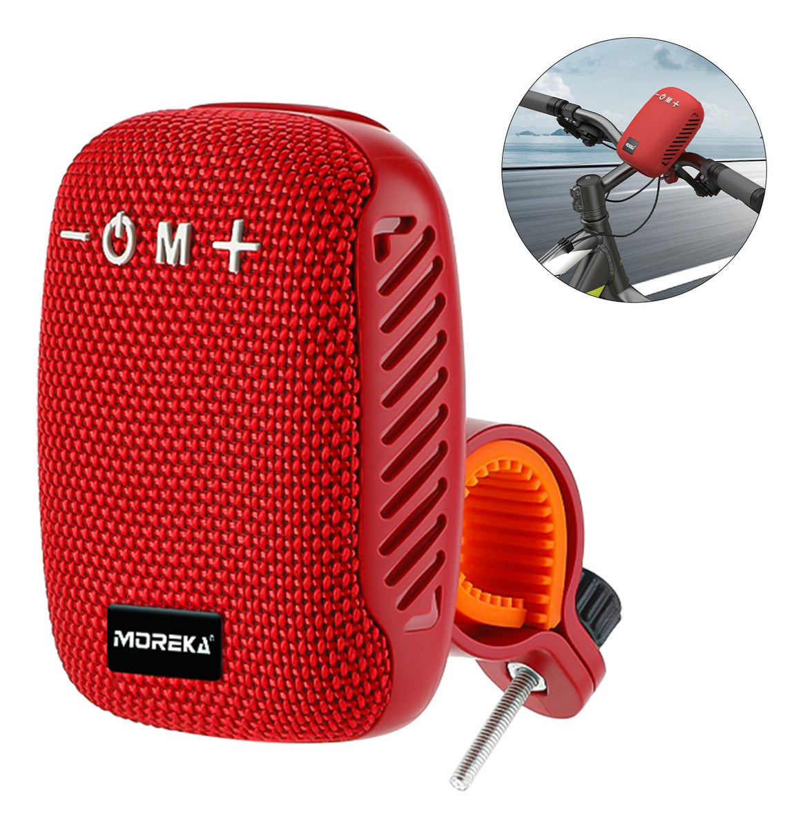 Bocina Moto Bluetooth MOREKA-405 TF Card Radio FM Resistente al agua 8w - Imagen 9