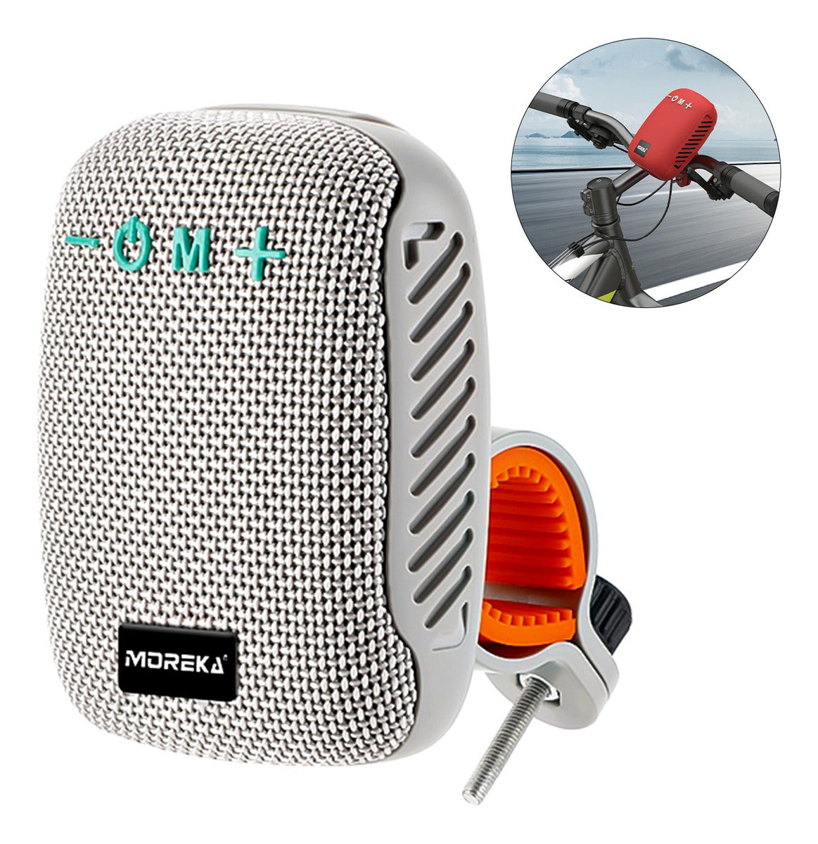 Bocina Moto Bluetooth MOREKA-405 TF Card Radio FM Resistente al agua 8w - Imagen 10