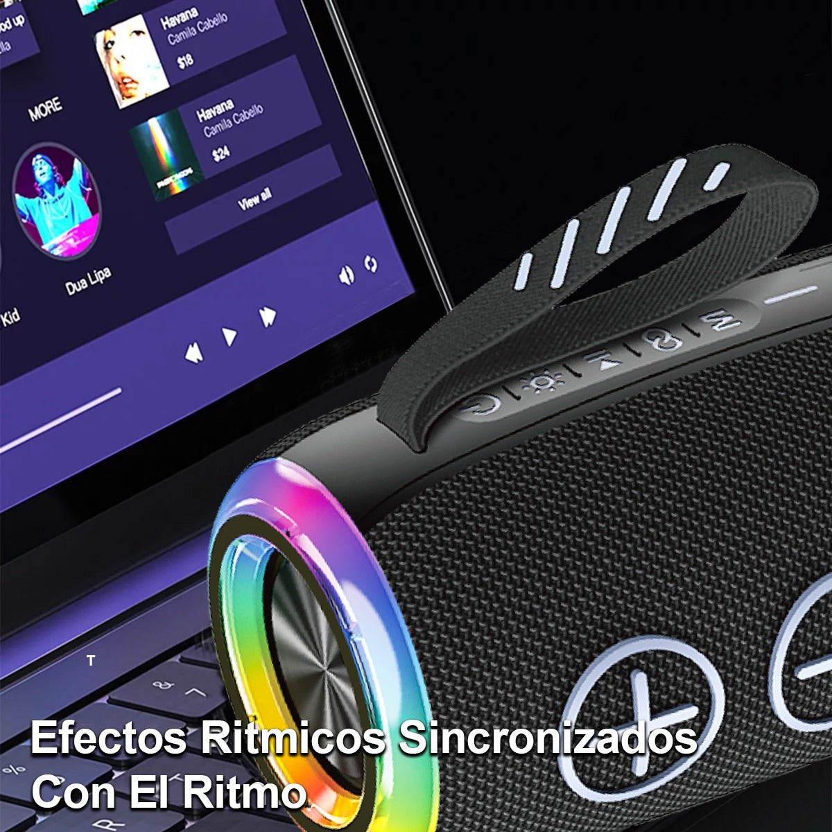 Bocina Moreka+ A20 20W 3600mAh Bluetooth, TF Card, Radio FM, USB Contra Agua IPX6 - Imagen 4