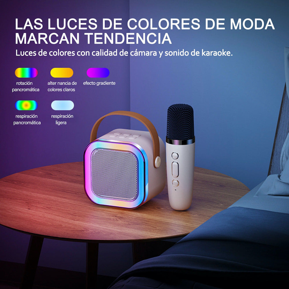 Bocina Karaoke Bluetooth FM dual microfonos portatil WL-395 - Imagen 5