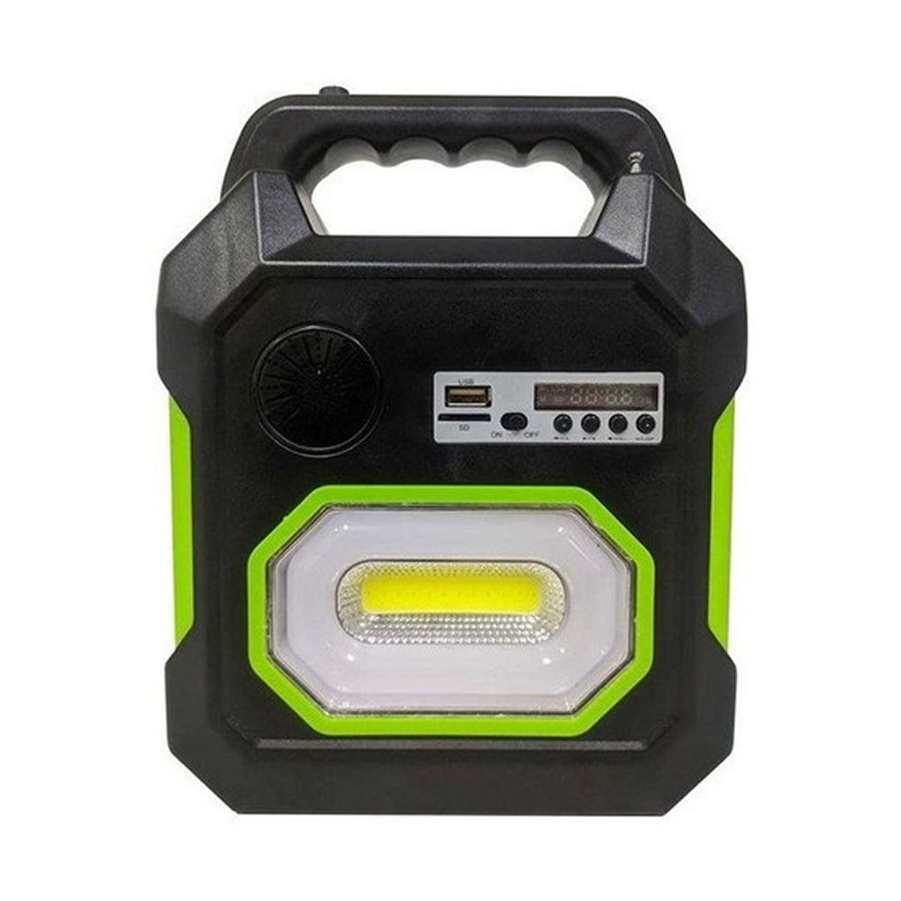 Mini Sistema Solar Radio FM 3 Focos Linterna Power Bank MOR-15 - Imagen 3