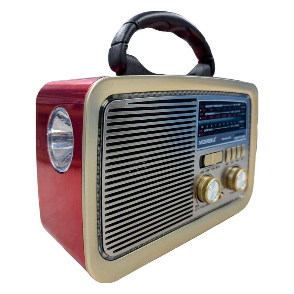 Bocina Radio FM - AM Moreka 224, Bluetooth, TF Card, Lampara, USB - Imagen 8
