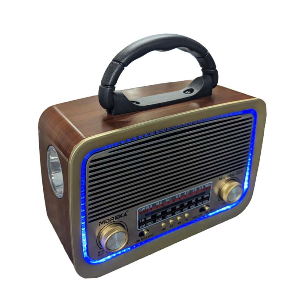 Bocina Radio FM - AM Moreka 225, Bluetooth, TF Card, Lampara, USB - Imagen 4