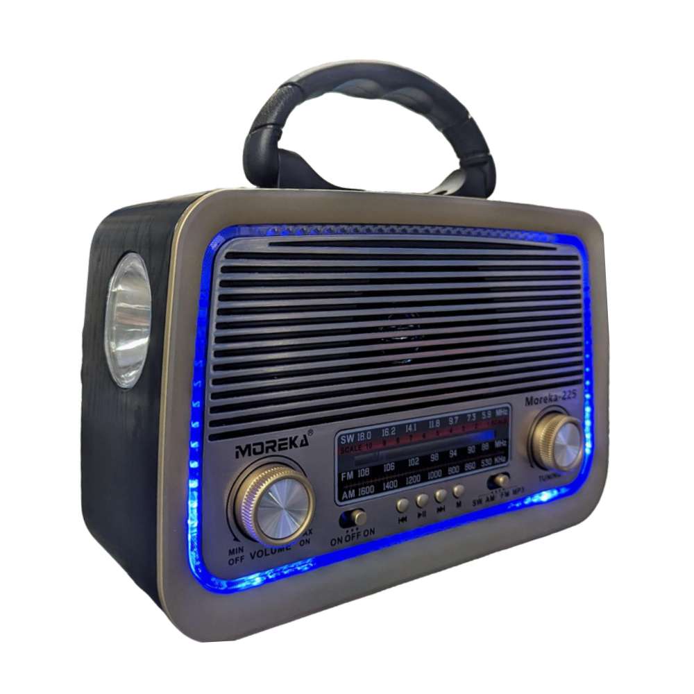 Bocina Radio FM - AM Moreka 225, Bluetooth, TF Card, Lampara, USB - Imagen 6