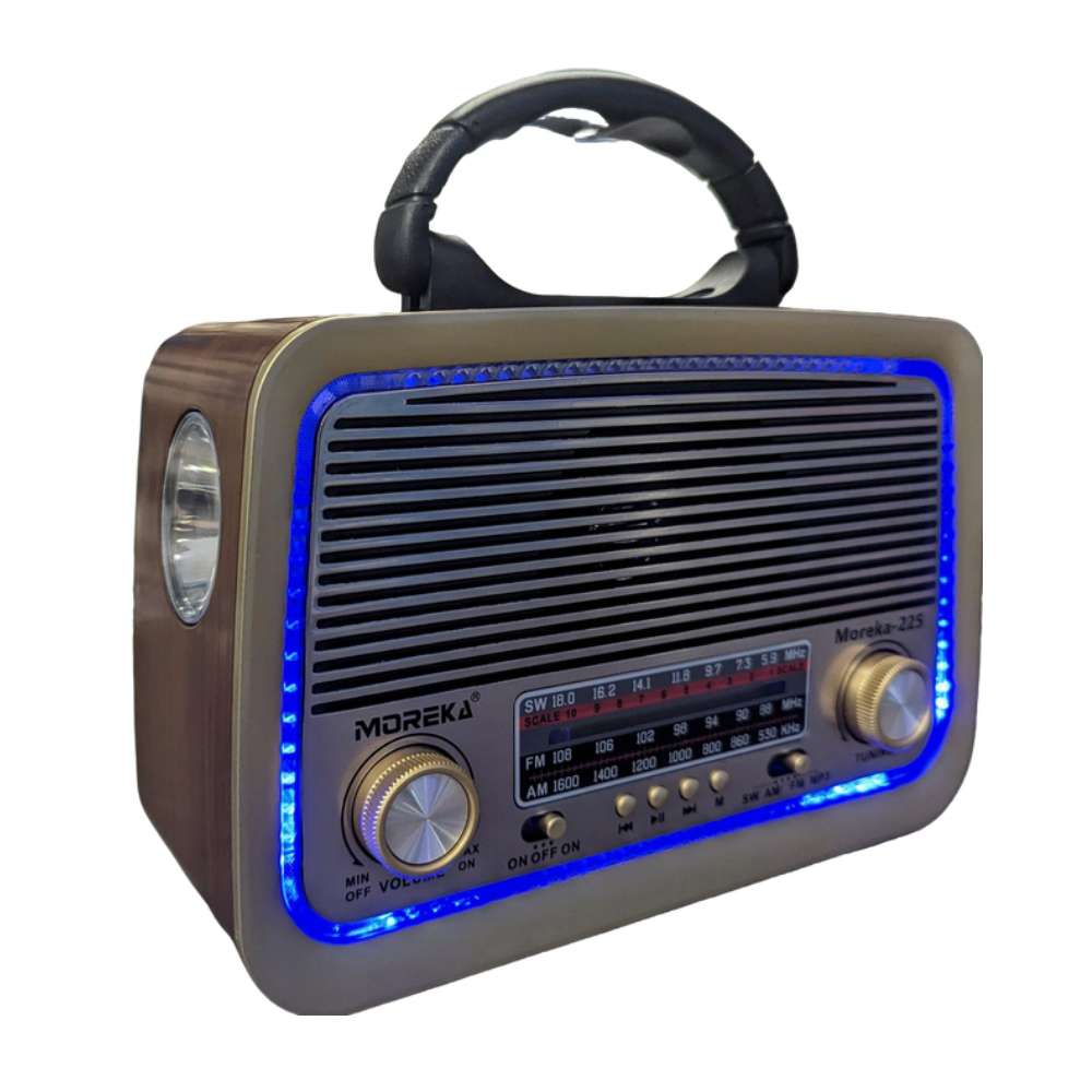 Bocina Radio FM - AM Moreka 225, Bluetooth, TF Card, Lampara, USB - Imagen 8