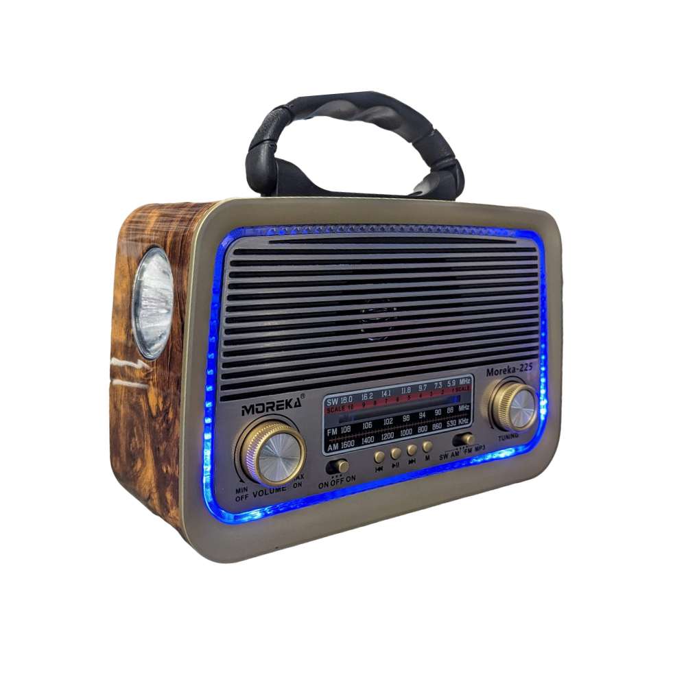 Bocina Radio FM - AM Moreka 225, Bluetooth, TF Card, Lampara, USB - Imagen 9